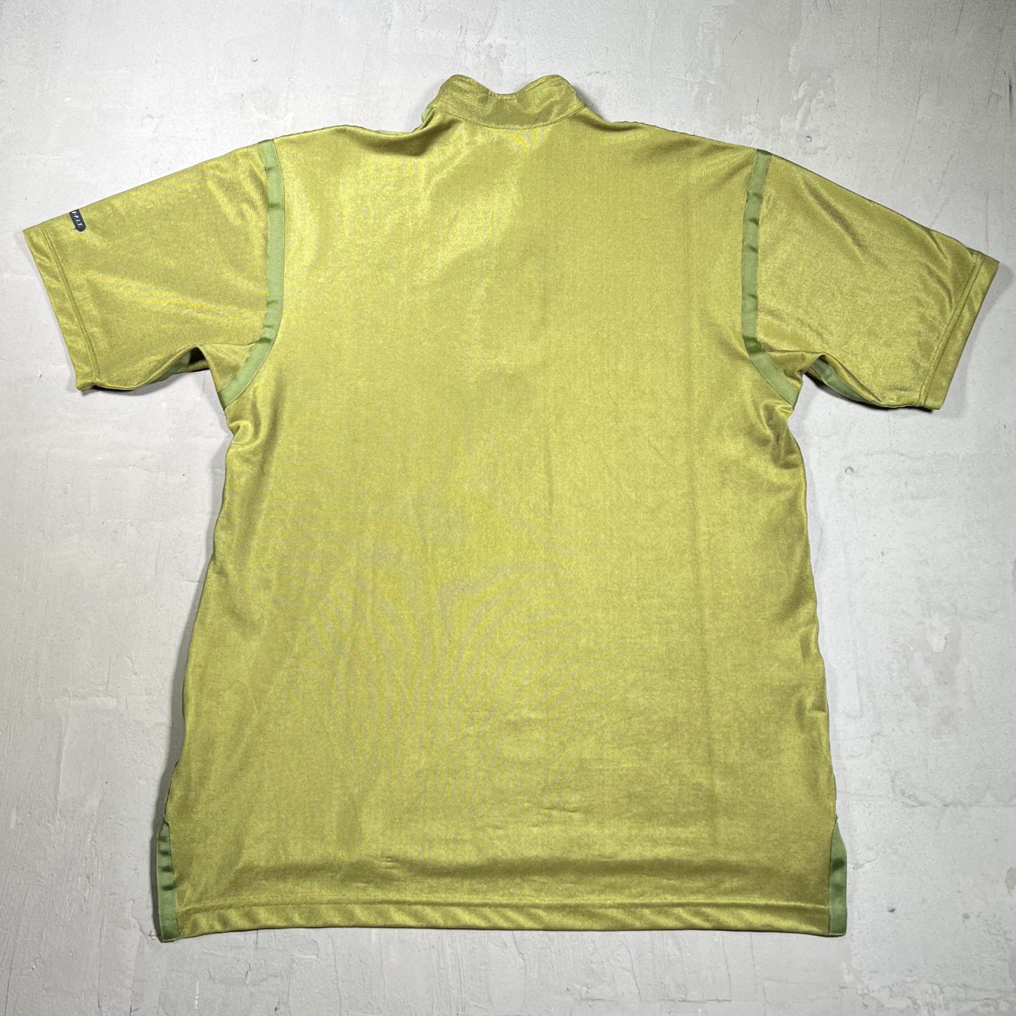 1990s Nike Agassi Dri Fit Green Quarter Zip Tee Size Medium USED v19830