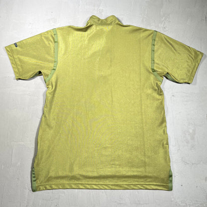 1990s Nike Agassi Dri Fit Green Quarter Zip Tee Size Medium USED v19830