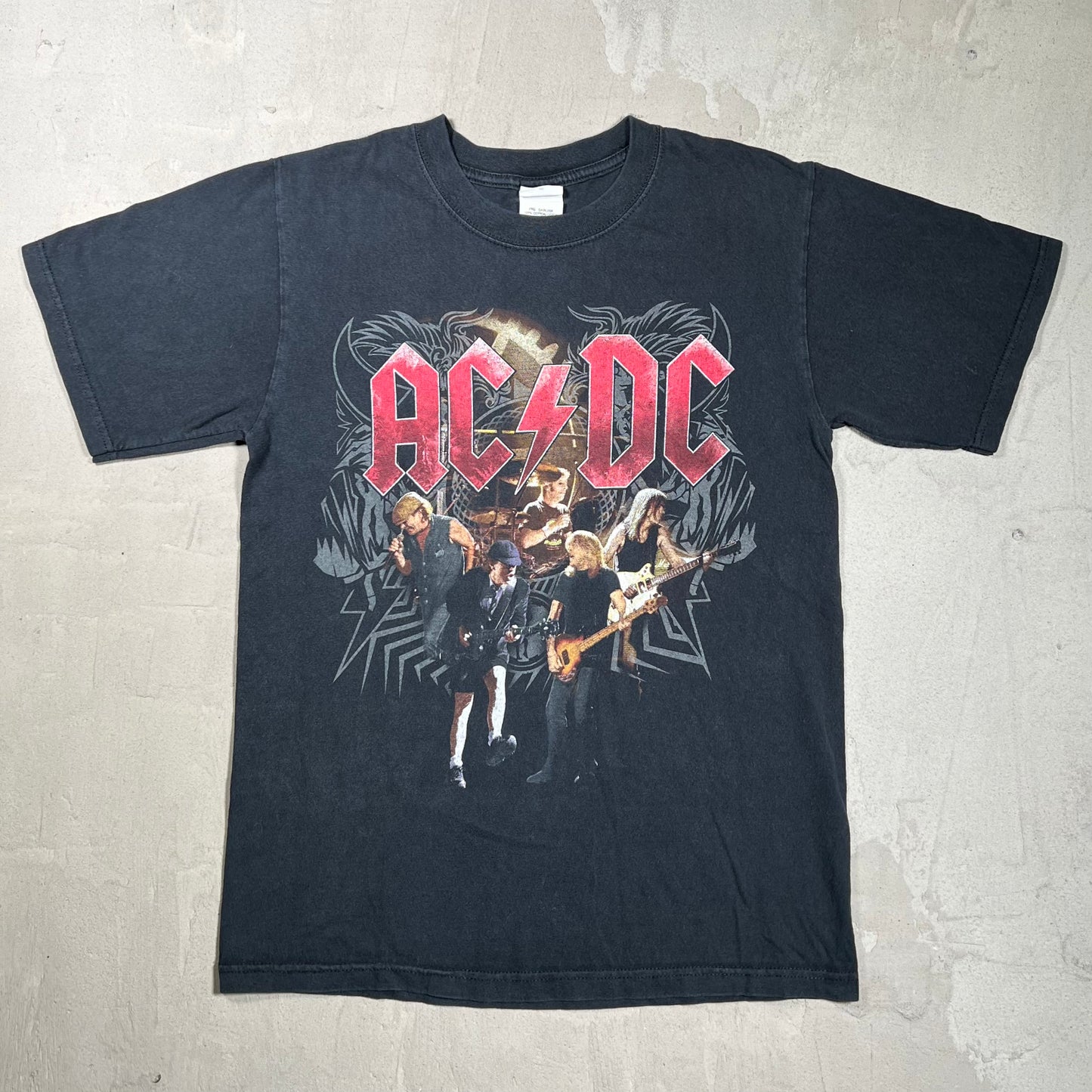 2008 ACDC "Black Ice" Black Tour Tee Size Small USED v19832