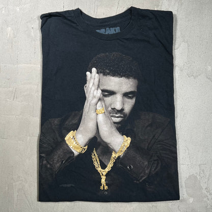 Drake Take Care Cover Photo Black Tee Size XL USED x17997