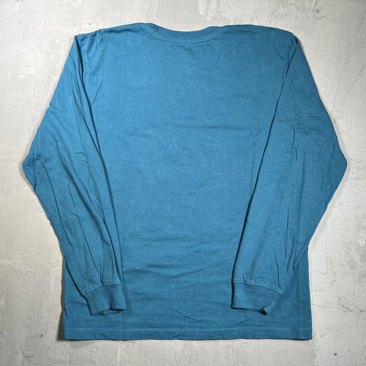 Kaws North Face Double X Teal Longsleeve Size Medium USED x17993