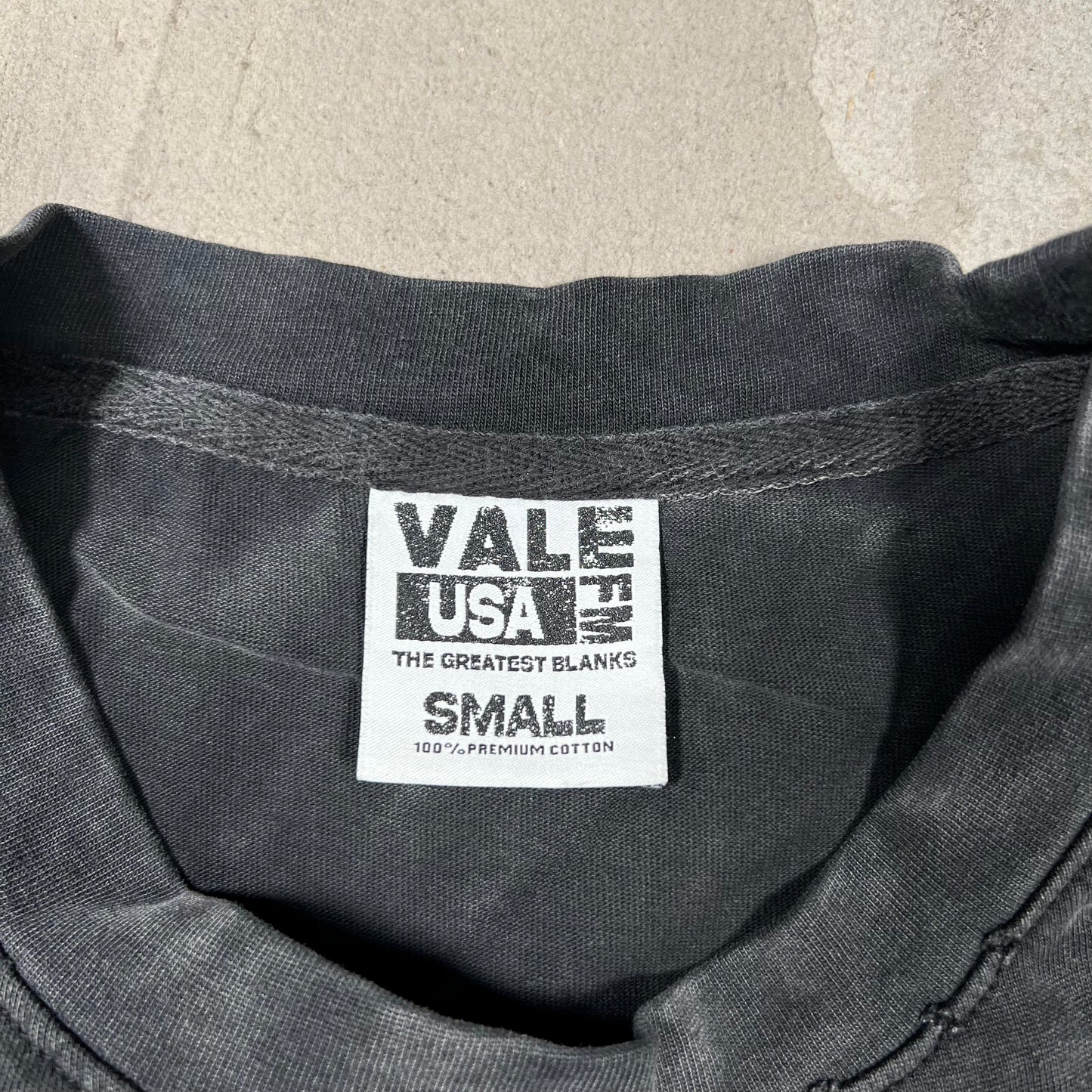 Vale Game Time Washed Black Sleevless Tank Top Size Small USED x18005