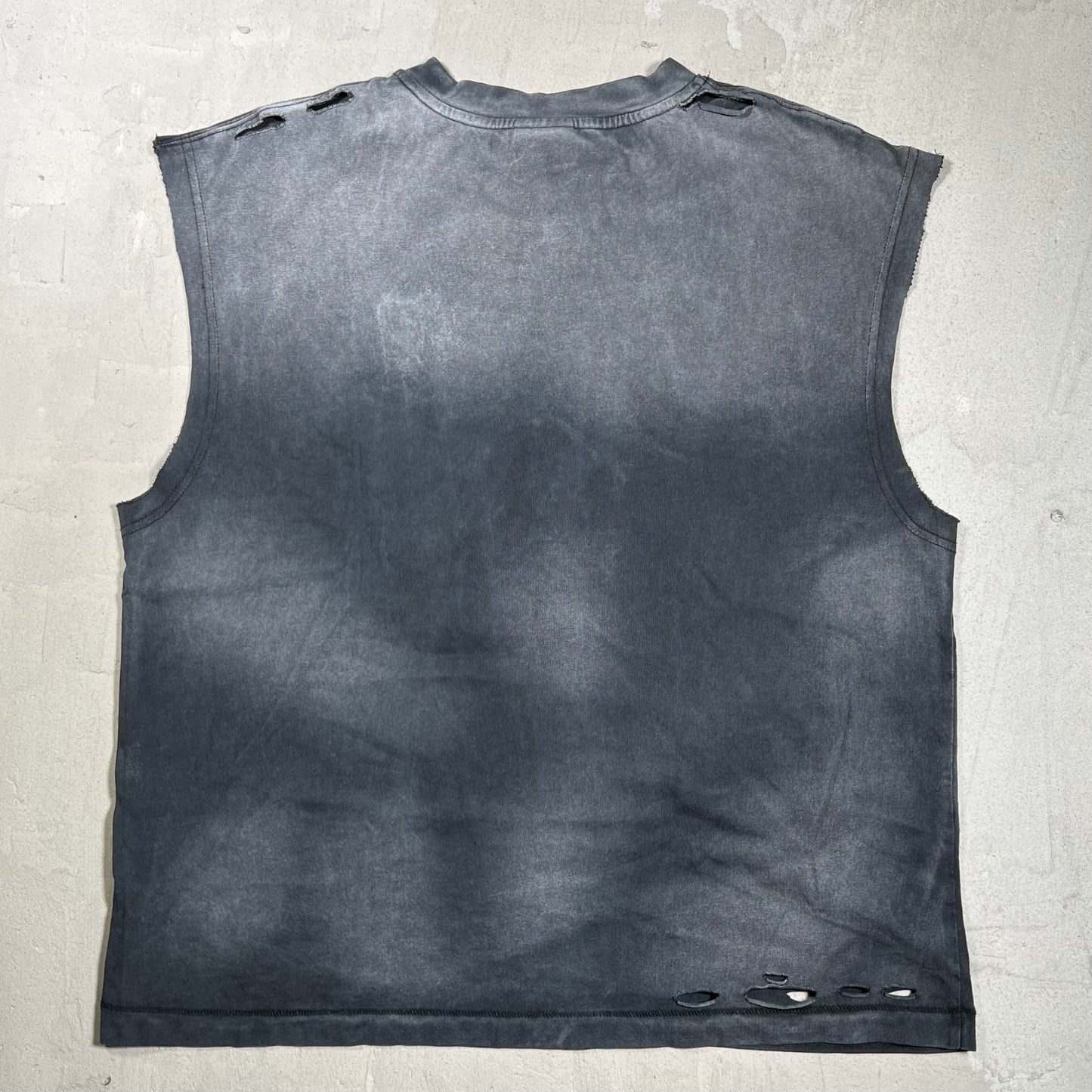 Vale Game Time Washed Black Sleevless Tank Top Size Small USED x18005