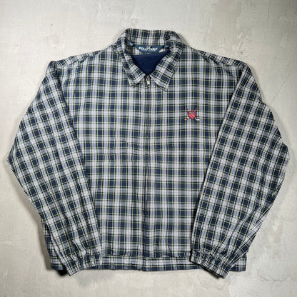 Y2K Polo Golf Plaid Jacket w/ Fleece Vest Liner Size XL USED v19829