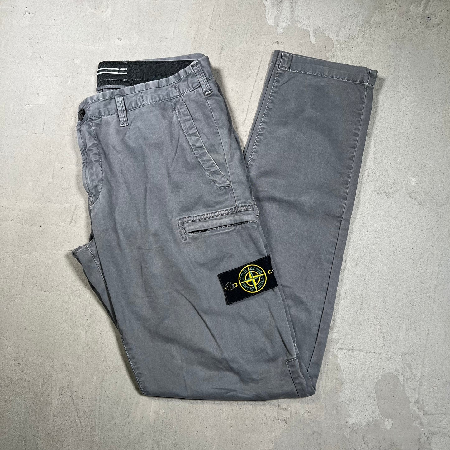 Stone Island Grey Cargo Pants Size 32 USED x18008
