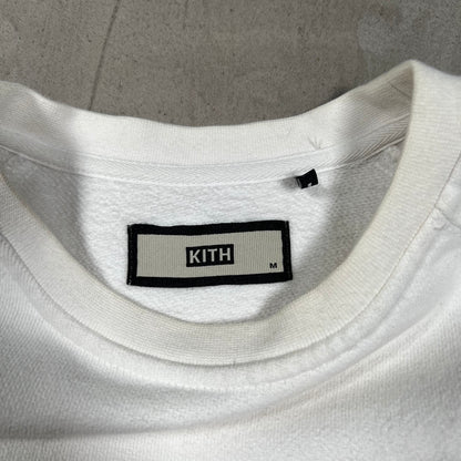 Kith Geo Color Box White Crewneck Size Medium USED x17996