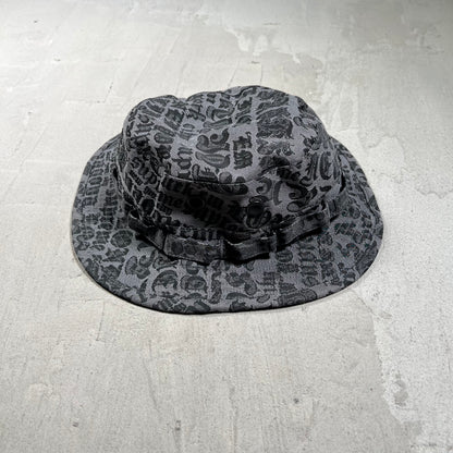 Supreme Cities Jacquard Bonnie Black Bucket Hat USED x18003