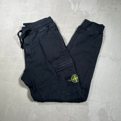 Stone Island Black Cargo Sweatpants Size Small USED x18001
