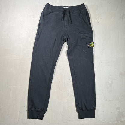 Stone Island Black Cargo Sweatpants Size Small USED x18001