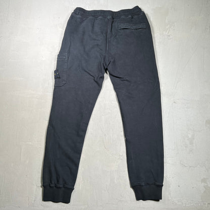 Stone Island Black Cargo Sweatpants Size Small USED x18001