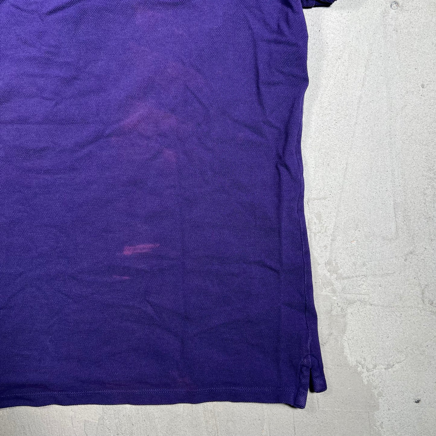 1990s Burberry Purple Polo Tee Size Medium USED v19814