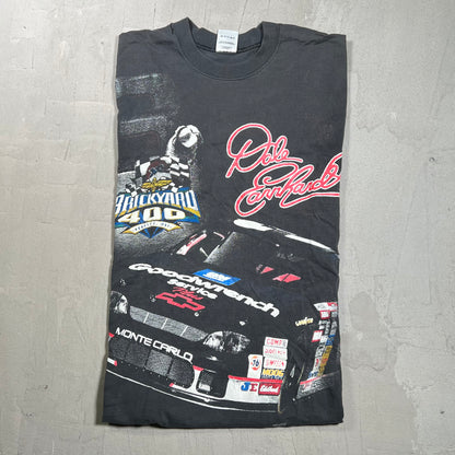 1997 Dale Earnhardt Brickyard 400 Nascar Racing Black Tee Size Medium USED v19758