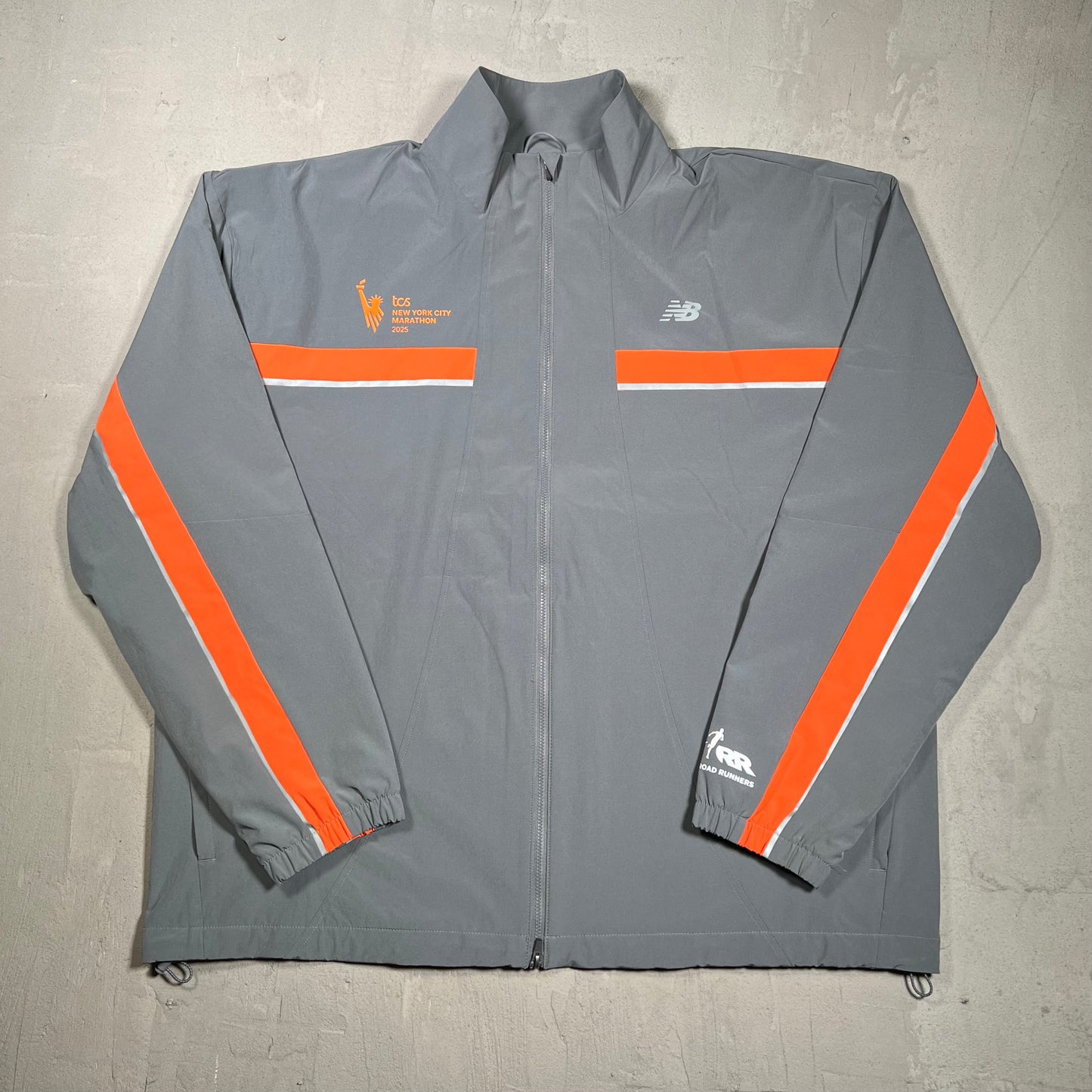 New Balance 2025 NYC Marathon Jacket Grey Size XL NEW v19849