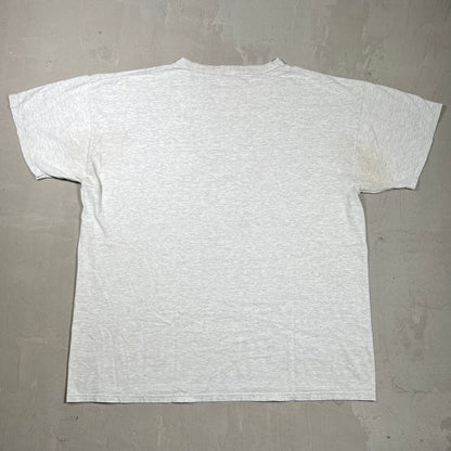1990s Kansas Jayhawks Grey Russell Tee Size XL USED v19853