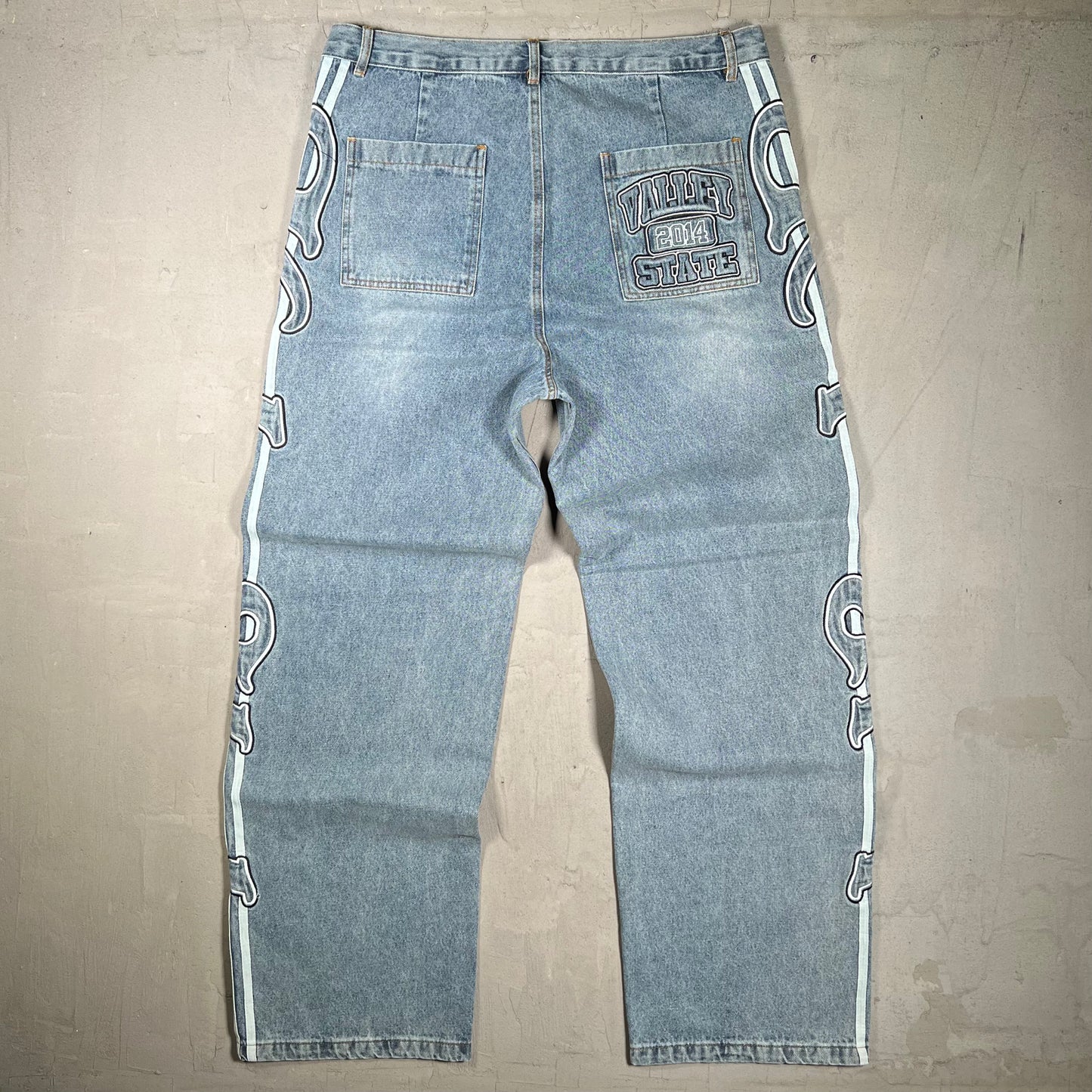 Vale Insignia Stone Washed Blue Jeans Size 36 USED x18037