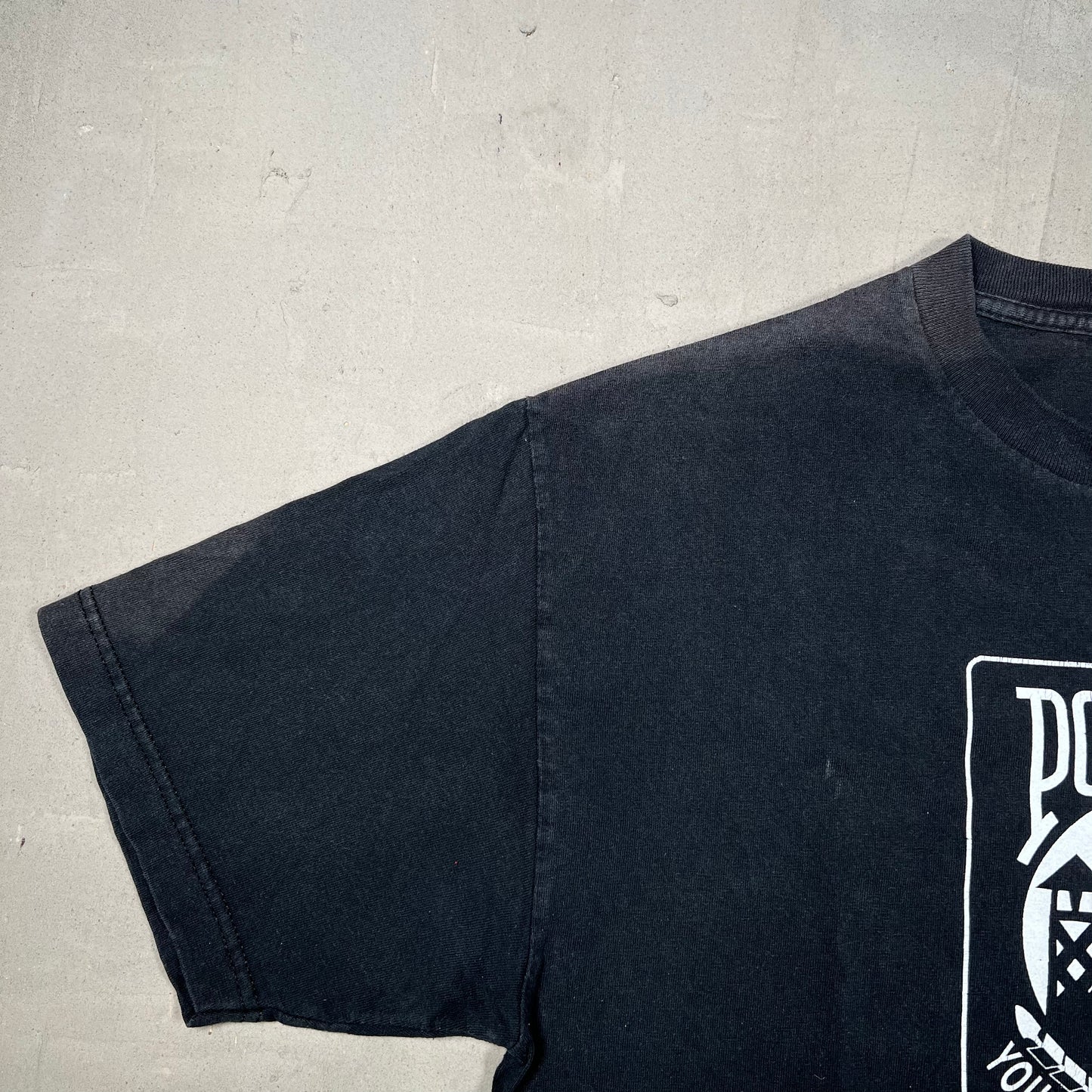 POW/MIA "You Are Not Forgotten" Black Tee Size Large USED v19852