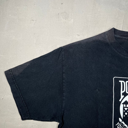 POW/MIA "You Are Not Forgotten" Black Tee Size Large USED v19852