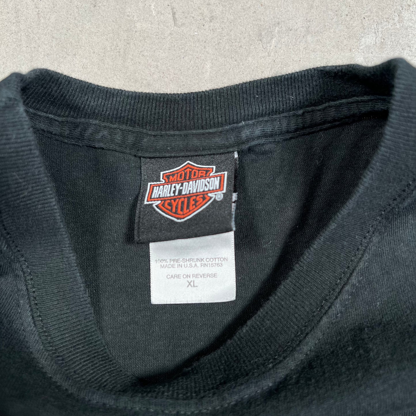 2004 Harley Davidson Skull Las Vegas Black Tee Size XL USED v19851