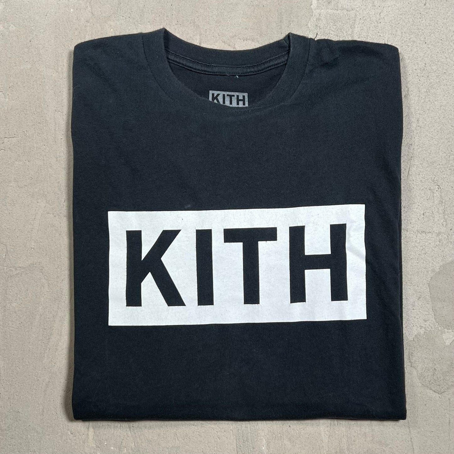 Kith Black Logo Tee Size Small USED x18026
