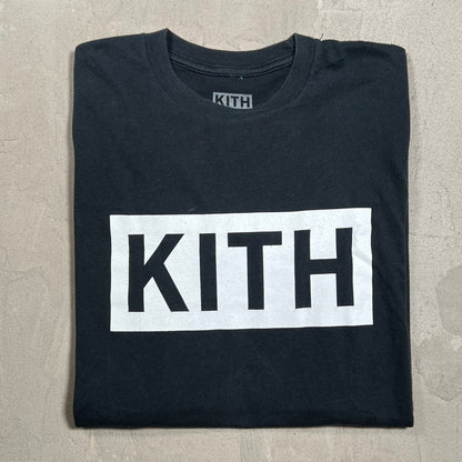 Kith Black Logo Tee Size Small USED x18026