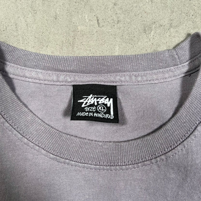 Stussy World Tribe Skull Purple Tee Size XL USED x18042