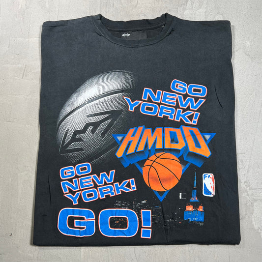 HMDD New York Knicks Champs Black Cropped Tee Size Medium NEW x18038