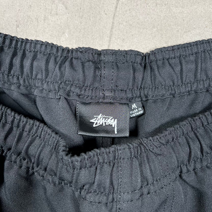 Stussy Black Transit Shorts Size Medium USED x18039
