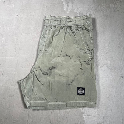 Stone Island Grey Nylon Water Shorts Size XXL USED x17983