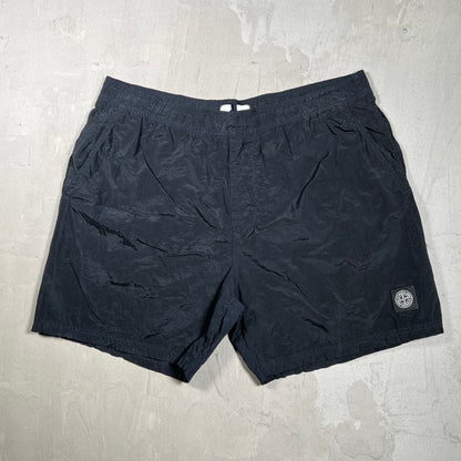 Stone Island Black Nylon Water Shorts Size XXL USED x17987