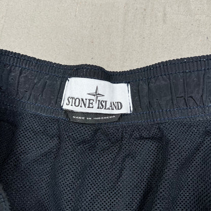 Stone Island Black Nylon Water Shorts Size XXL USED x17987