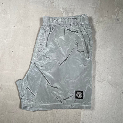 Stone Island Grey Nylon Water Shorts Size XXL USED x17988