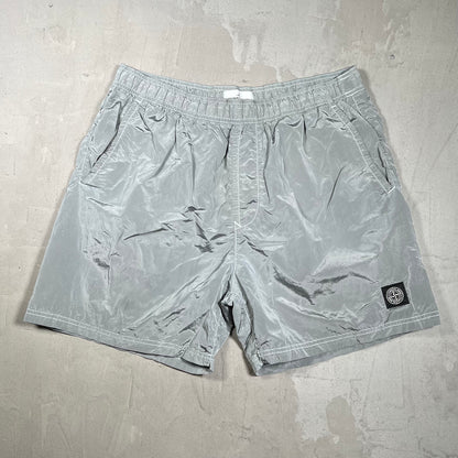 Stone Island Grey Nylon Water Shorts Size XXL USED x17988