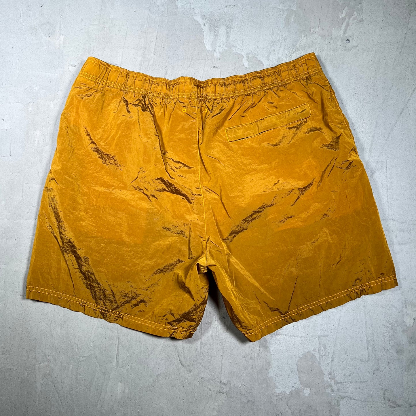 Stone Island Orange Nylon Water Shorts Size XXL USED x17986