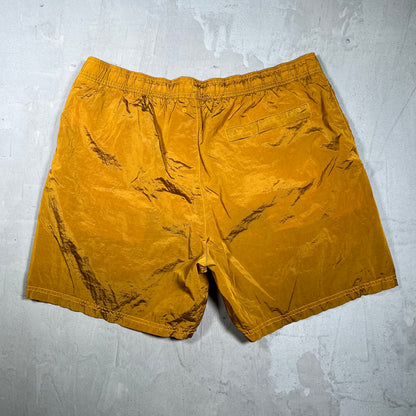 Stone Island Orange Nylon Water Shorts Size XXL USED x17986