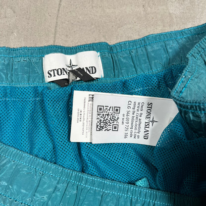 Stone Island Aqua Nylon Water Shorts Size 3XL USED x17989
