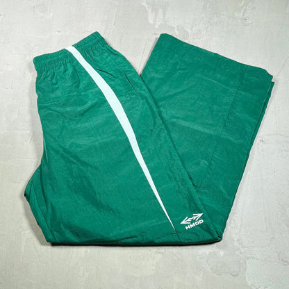 HMDD "Juggernaut" Green Nylon Track Pants Size Large NEW x17991