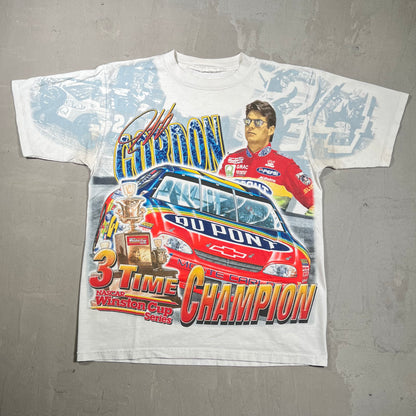 1996 Nascar Jeff Gordon "3 Time Champion" AOP Size Large USED v19754