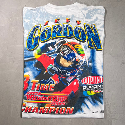 1996 Nascar Jeff Gordon "3 Time Champion" AOP Size Large USED v19754