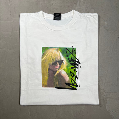 Stussy Laura White Tee Size XL USED x17833