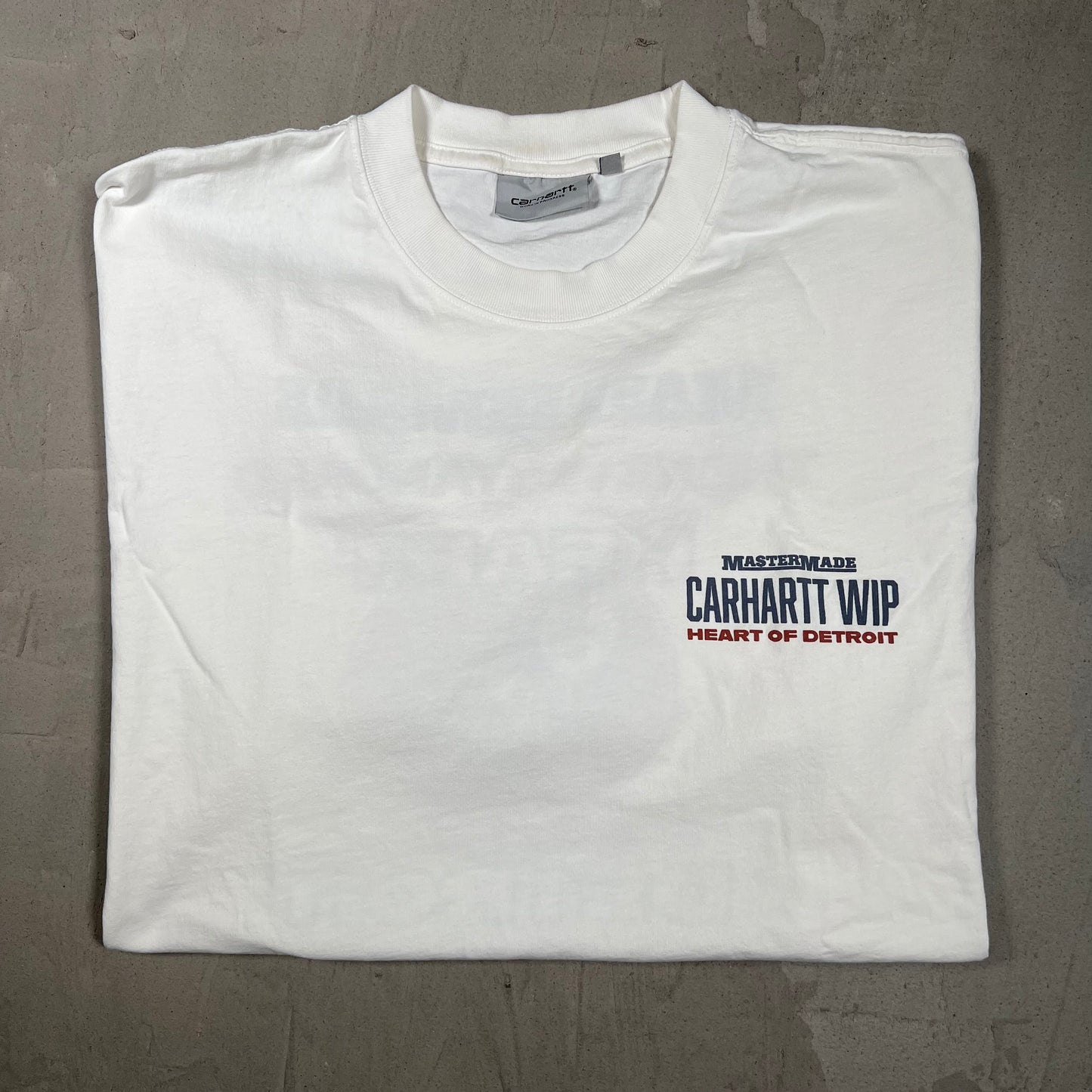 Carhartt WIP "Heart of Detroit" White Tee Size XL USED v19693