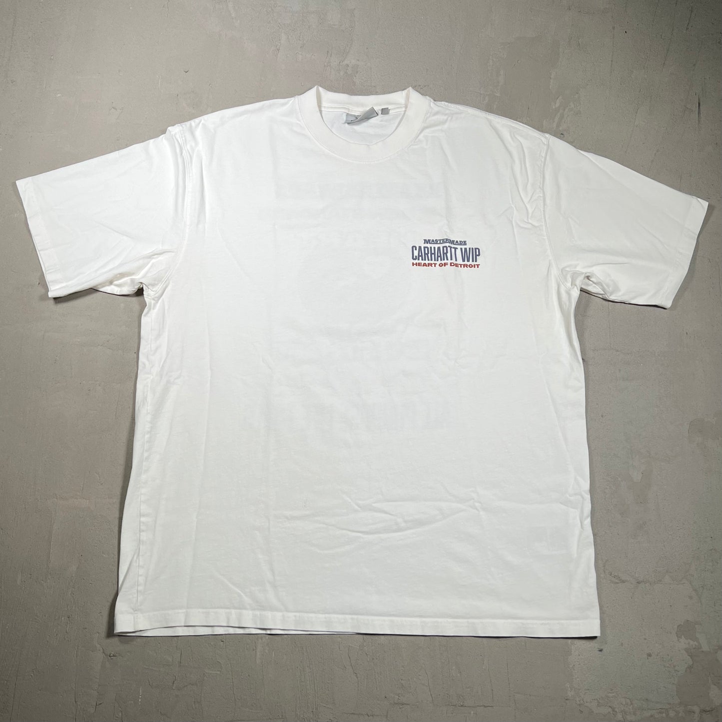 Carhartt WIP "Heart of Detroit" White Tee Size XL USED v19693