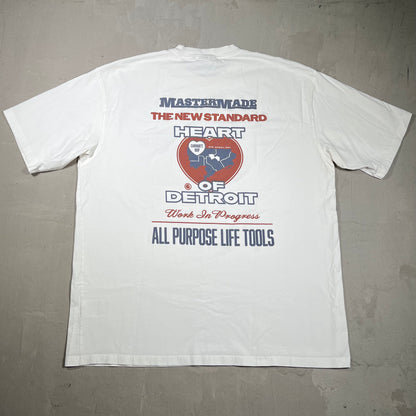 Carhartt WIP "Heart of Detroit" White Tee Size XL USED v19693
