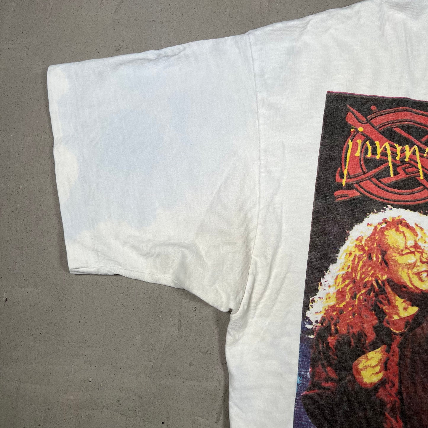 1995 Jimmy Page Robert Plant Live Cropped Size XL USED v19682