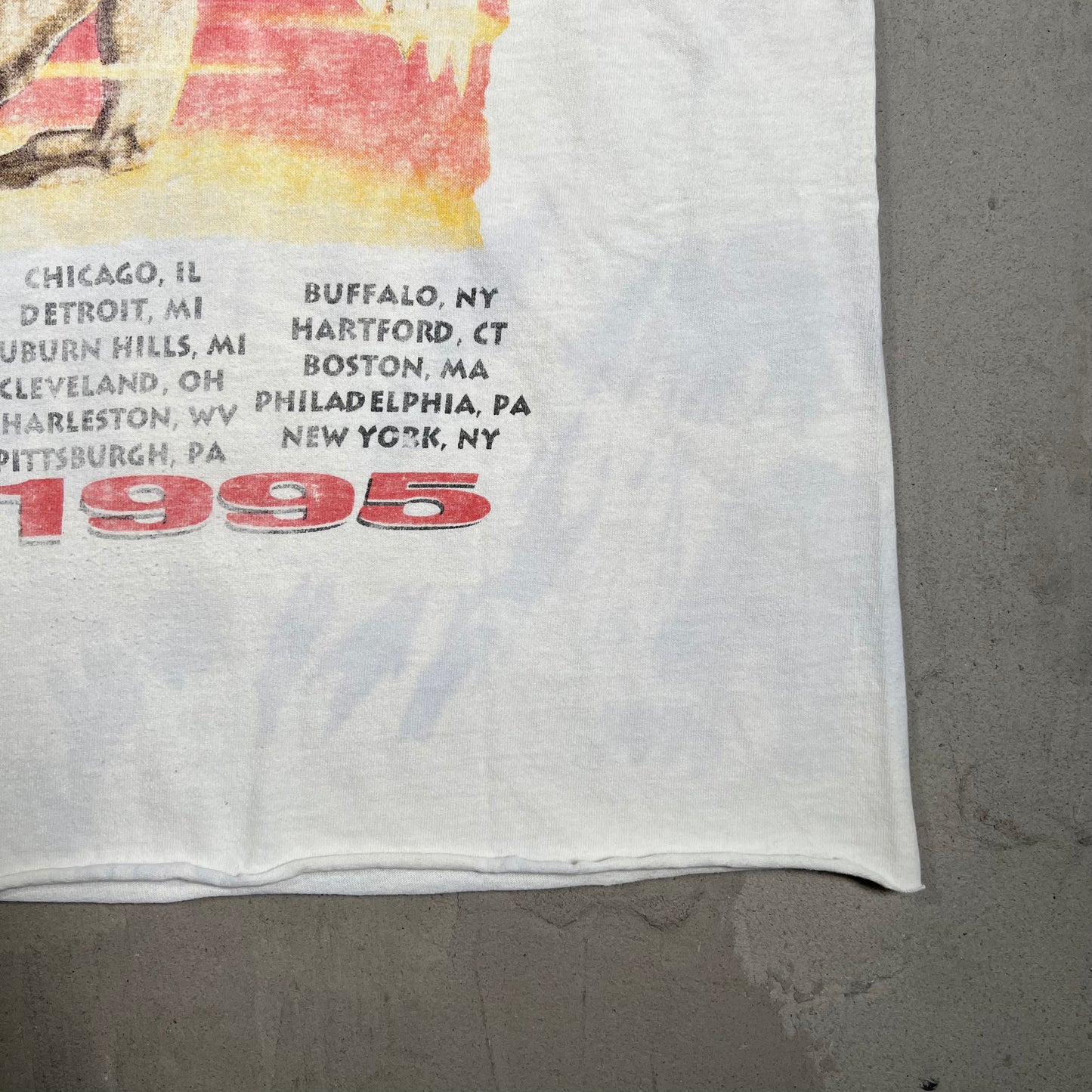 1995 Jimmy Page Robert Plant Live Cropped Size XL USED v19682