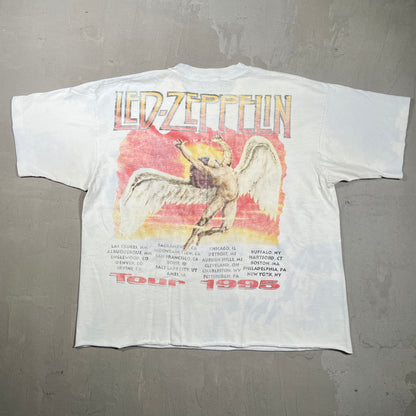 1995 Jimmy Page Robert Plant Live Cropped Size XL USED v19682