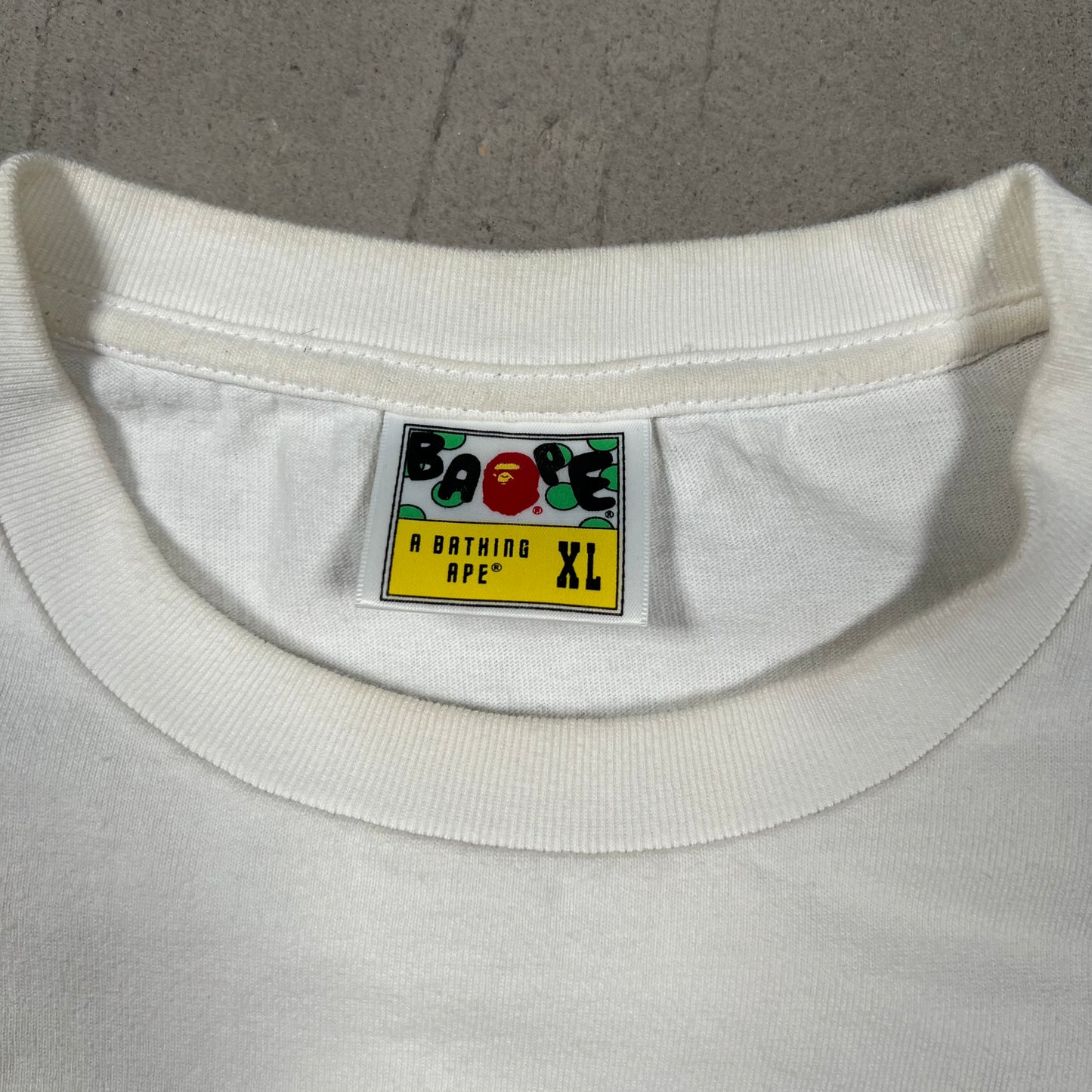 Bape White Tiger Tee Size XL USED x18009