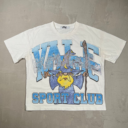 Vale "Sport Club" Wizard Tee White Size Small USED x17934