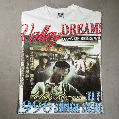 Vale "Valley Dreams" Wong Kar-Wai White Tee Size Large NEW x18049
