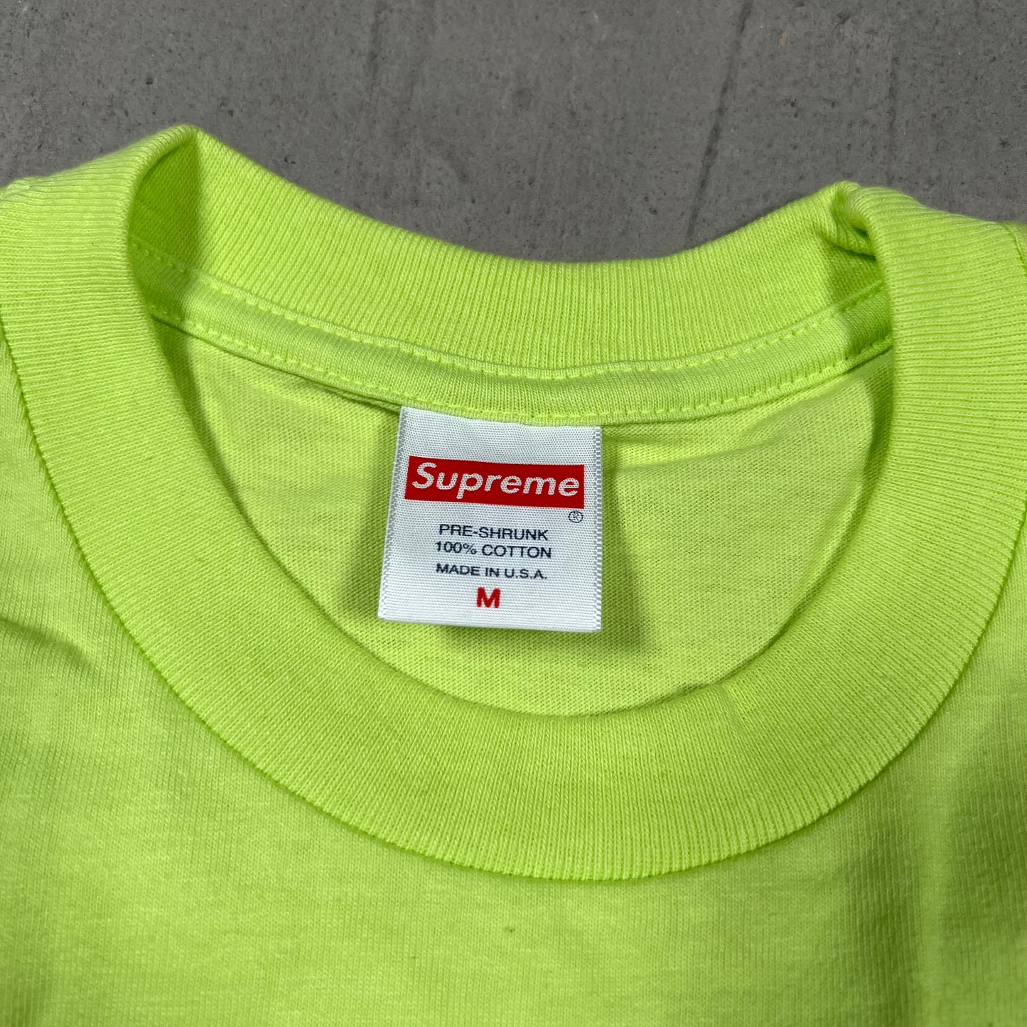 Supreme Riders Neon Green Tee (2019) Size Medium USED x18047