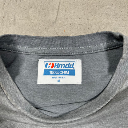 HMDD Chim Distressed Collegiate Tee Grey Size Medium USED x18052